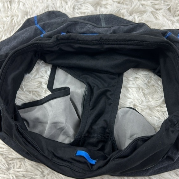 Lululemon Speed Short Heathered Black / Black / Lakeside Blue - Picture 3 of 6